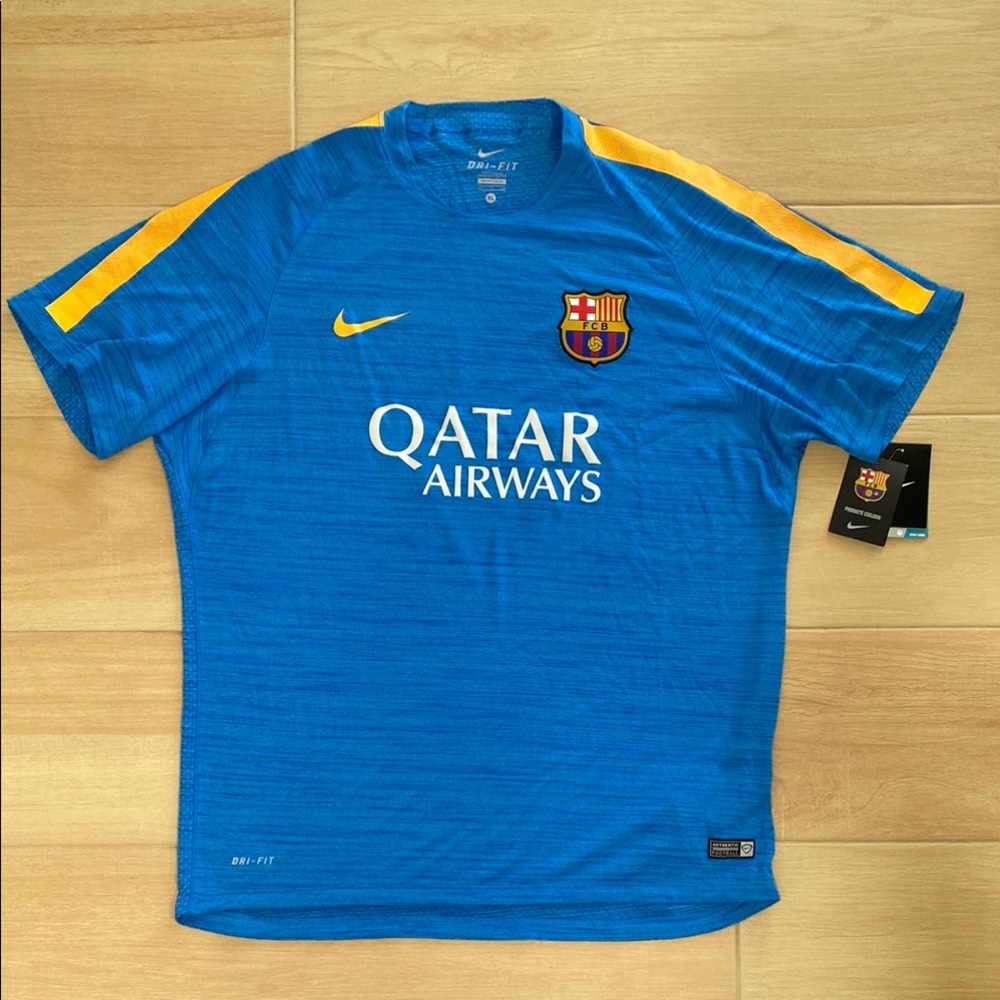 Nike FC Barcelona 2015 2016 Training Jersey NWT XL